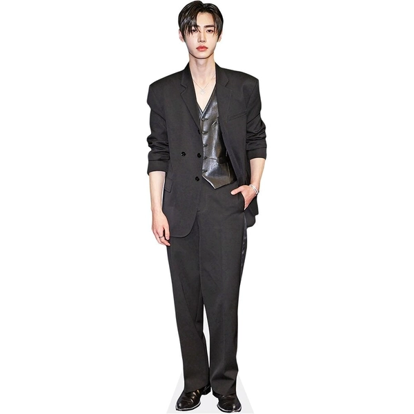 Park Sung-Hoon (Black Outfit) Cardboard Cutout Available in Life-Size or Mini – Perfect for Parties, Displays & Collectibles. Great for Photos, Gifts & Fun Moments.
