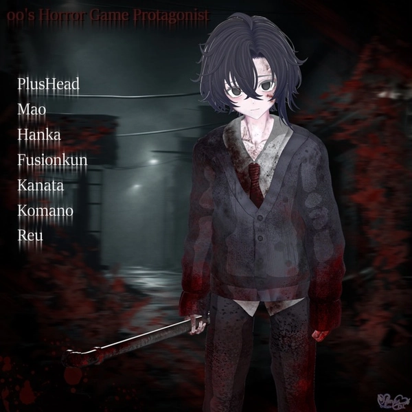  2025 Mens Halloween 🎃「00's Horror Game Protagonist Outfit Set 」「00'sホラゲ主人公の衣装セット」メンズのハロウィン Modular Avatar Unitypackage