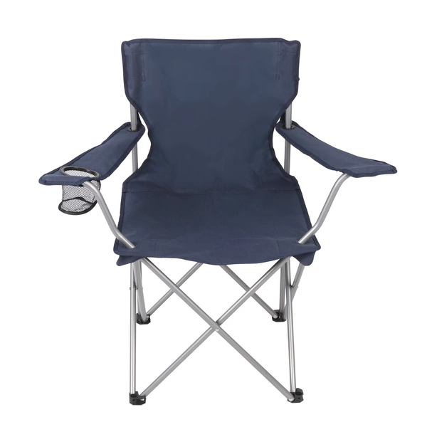 Ozark Trail Quad Folding Camp Chair with Cup Holder, Dark Blue - Walmart.com