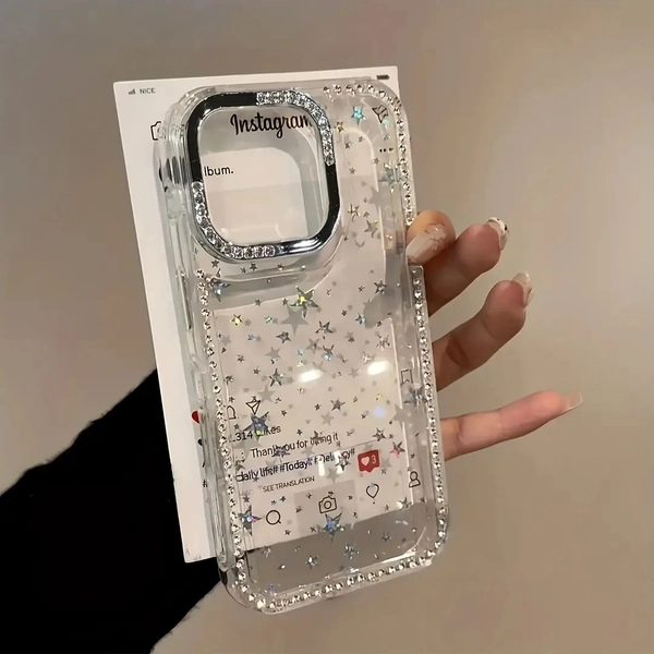 Shiny Phone with a Large Hole Glitter Frame, Designed 16 Pro, 15, 14 Plus, 13, 12, And 11. A Protective Cover That Makes a Great, New Year, Easter, And Halloween Friends And Family., Cute Phone Accessories, Glow In The Dark Phone Case, Phone Cover Cute, Seasonal Decoration, Festive Accessory, Shiny Frame, Playful Case, Snug Fit, Lightweight Material, Novelty Phone Accessory, Decorative Phone Case, Holiday Shoppers, Phone Lovers