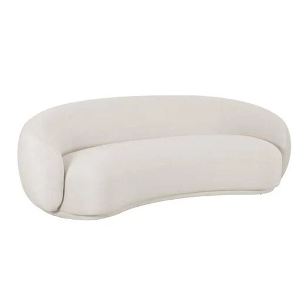 World Market Burton Velvet Curved Sofa