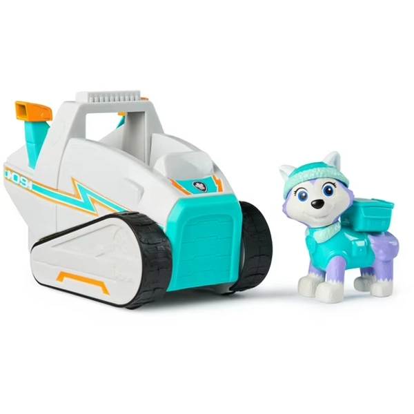 PAW Patrol Snow Plow with Collectible Everest Figure, Sustainably Minded Toys for Kids Ages 3+