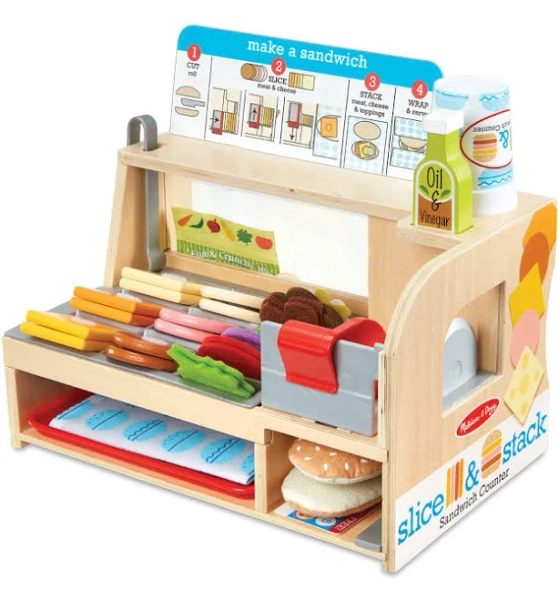 Melissa & Doug Slice & Stack Sandwich Counter