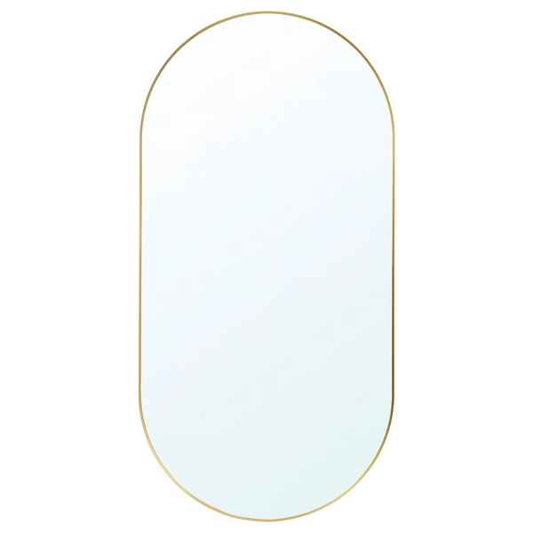 LINDBYN Mirror - gold-colour 60x120 cm