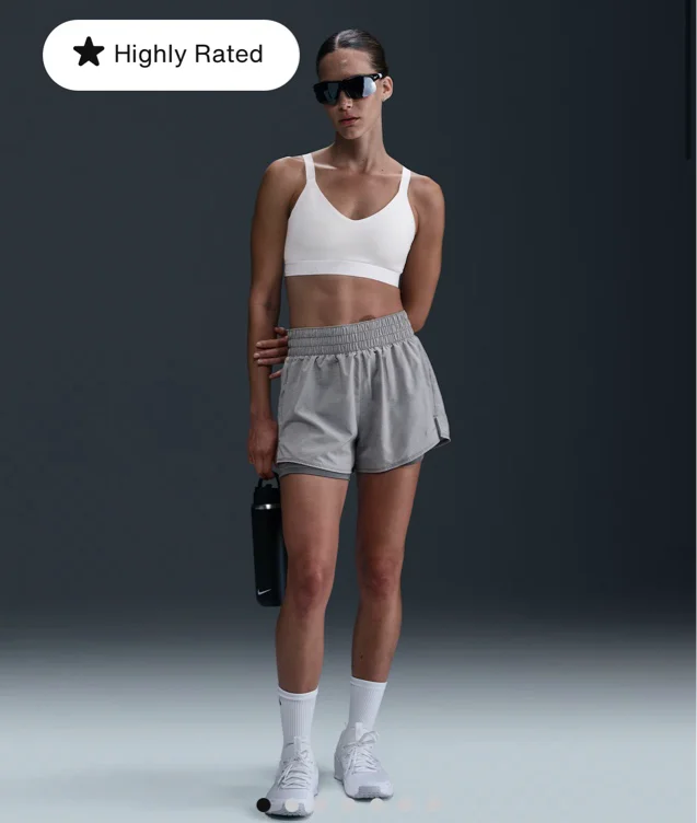 Nike One Women's Dri-FIT High-Waisted 3" 2-in-1 Shorts