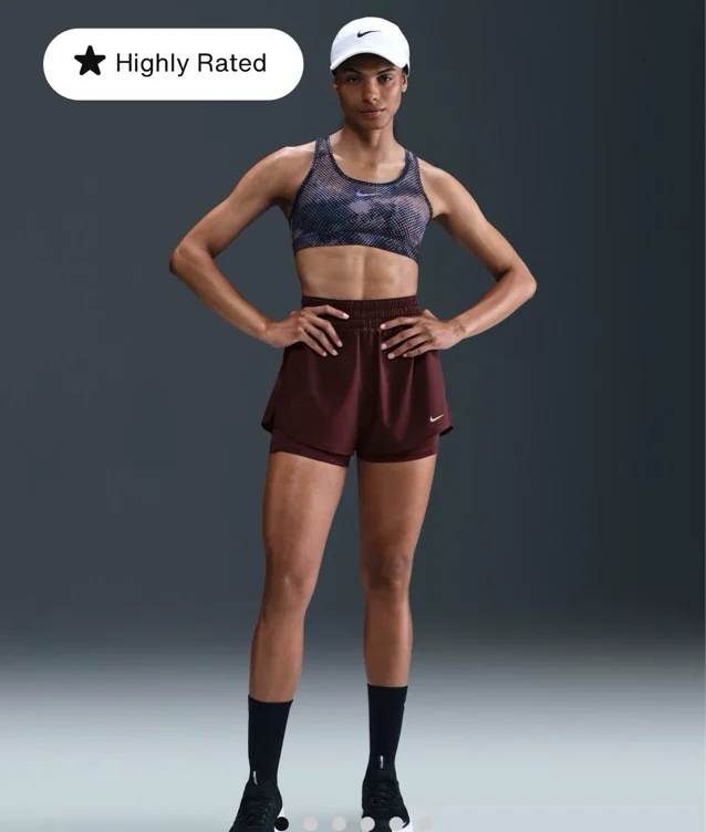 Nike One Women's Dri-FIT High-Waisted 3" 2-in-1 Shorts