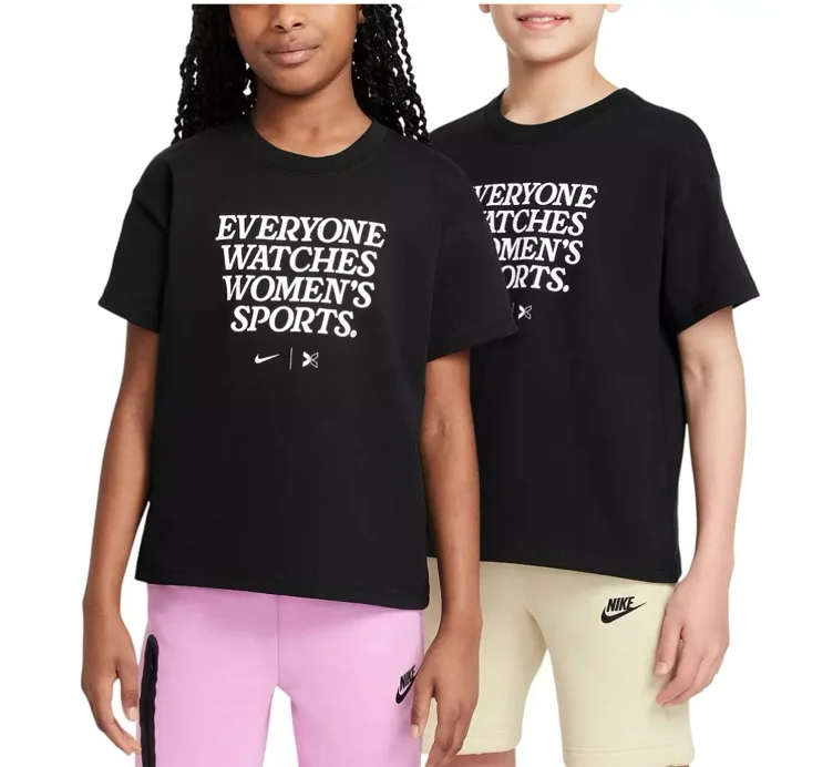 Nike Kids' Sportswear Everyone Watches Women's Sports Graphic T-Shirt