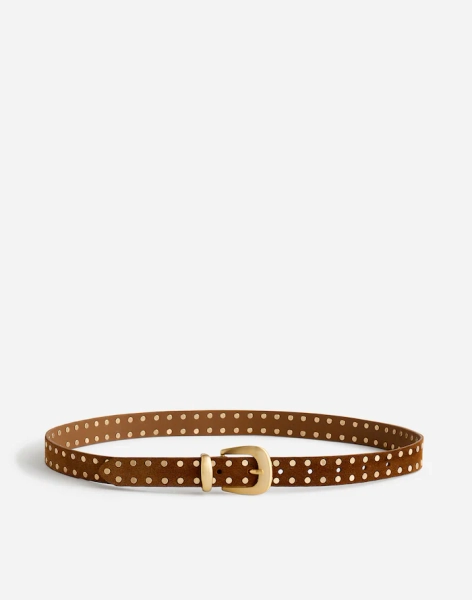 Flat Studded Western Belt