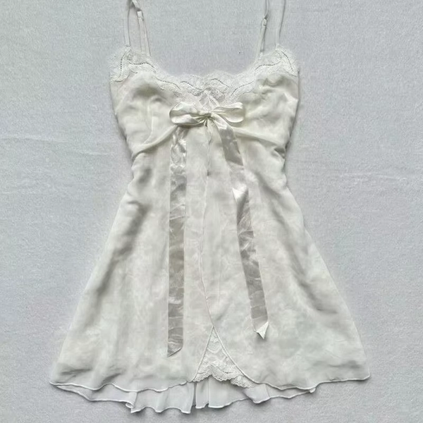 Plaid pattern suspenders emo girl Harajuku 90S tops bow decoration grunge punk rock aesthetic hip hop fashion casual women's top - AliExpress 200000345