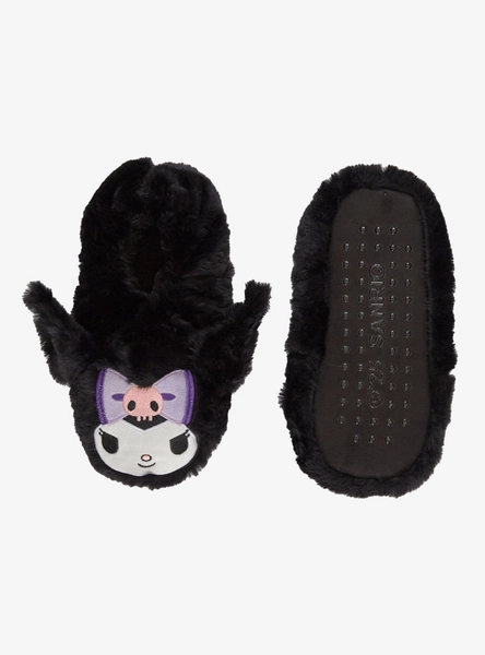 Kuromi Figural Fuzzy Cozy Slippers