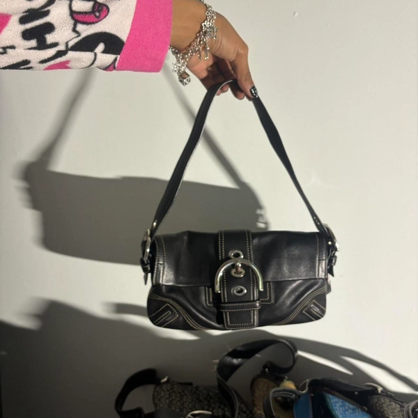 Vintage Coach SoHo Buckle Flap Shoulder Bag 💼...