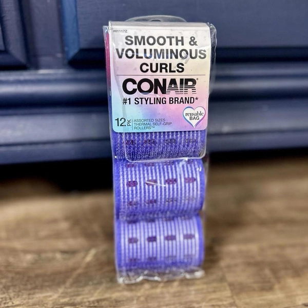 Conair Smooth Voluminous Curls Self-Grip Hair...