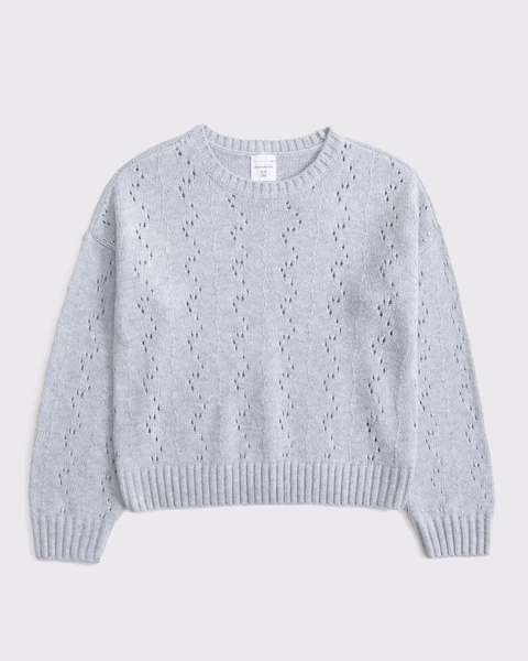 stitched crew sweater