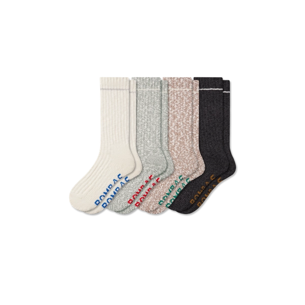 Women's Chunky Ragg Calf Sock 4-Pack