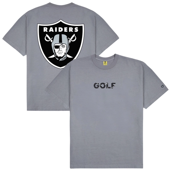 Men's Las Vegas Raiders GOLF WANG Silver Motto T-Shirt