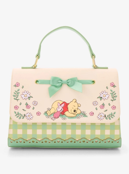 Loungefly Disney Winnie the Pooh Floral Gingham Handbag - BoxLunch Exclusive