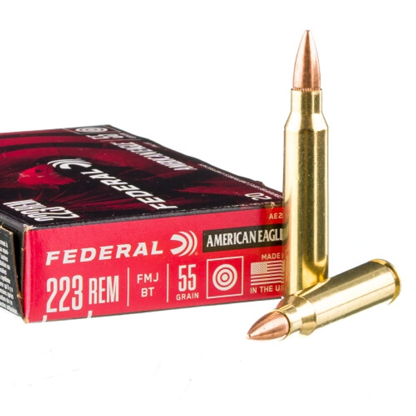 1000 Rounds of .223 Ammo by Federal American Eagle - 55gr FMJBT