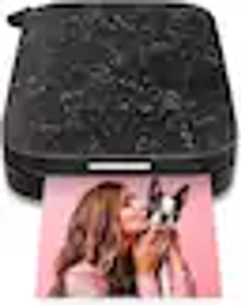 HP - Sprocket Portable 2" x 3" Instant Photo Printer, Prints From iOS or Android Devices - Black Noir