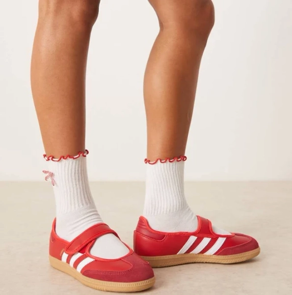 adidas Originals Samba mary janes in red
