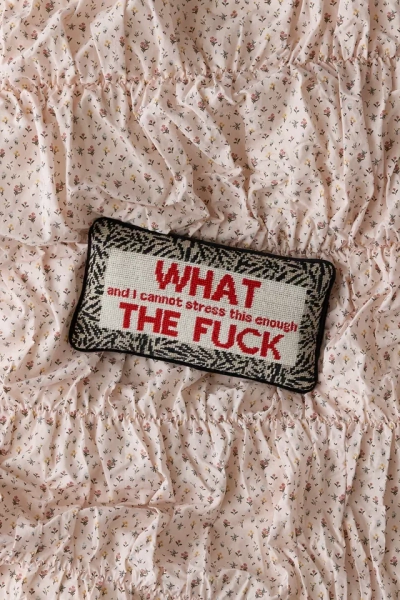 Needlepoint Throw Pillow By Furbish