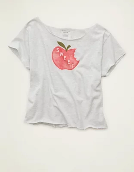 AE Off-the-Shoulder Graphic T-Shirt