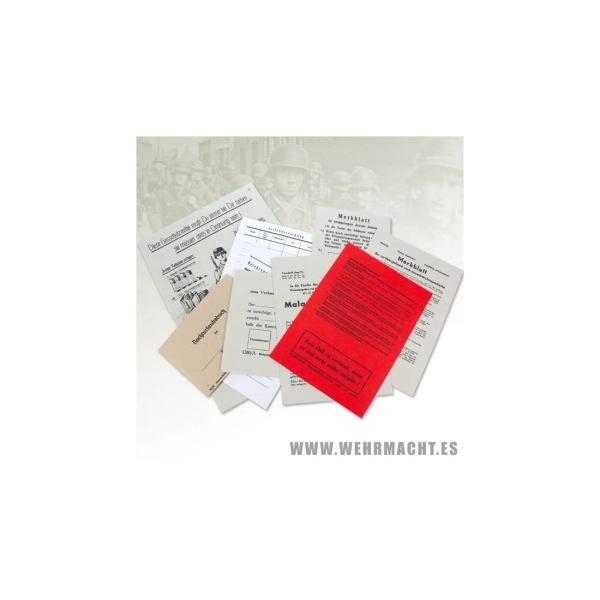 Set of documents and manuals for soldbuch