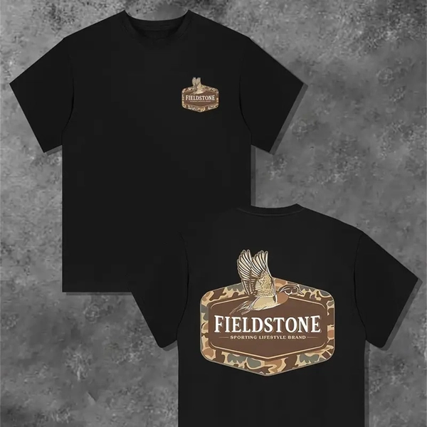 Fieldstone Double-Sided Printing Fashion Casual Graphic Print Men'S T-Shirt Comfortable And Soft Short-Sleeved Summer Top