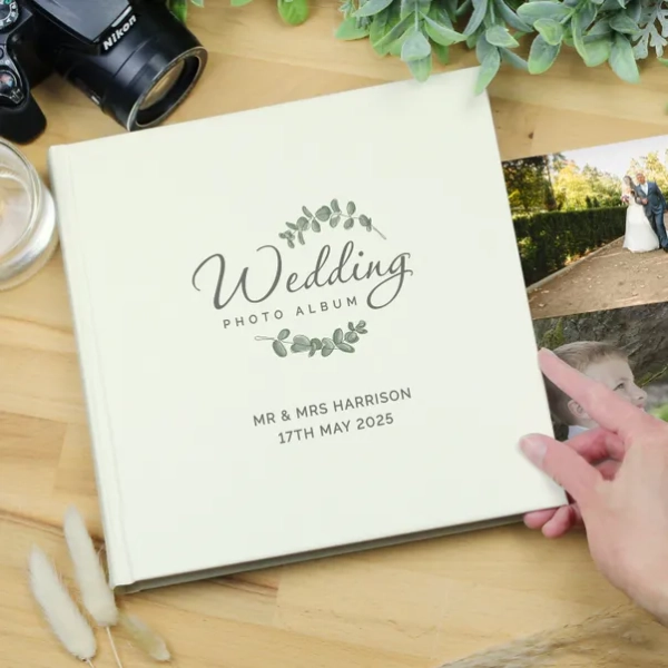  Personalised Wedding Square Photo Album | Dunelm