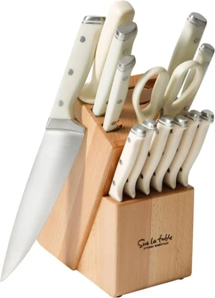 Sur La Table Kitchen Essentials 14 Piece Cutlery Set German Steel Forged Knives