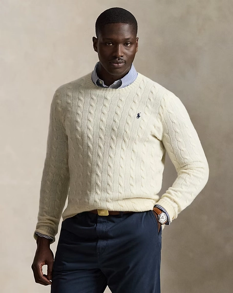 Cable-Knit Wool-Cashmere Jumper