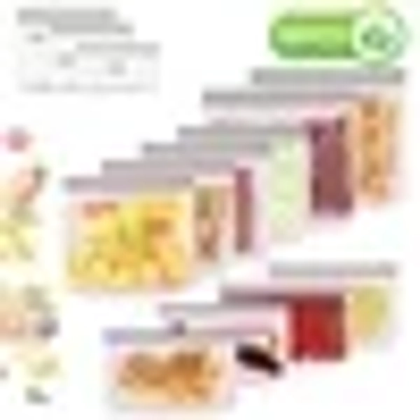 10 Pack Reusable Ziplock Bags Silicone, Leakproof Reusable Freezer Bags, BPA Free Reusable Food Storage Bags for Lunch Marinate Food Travel