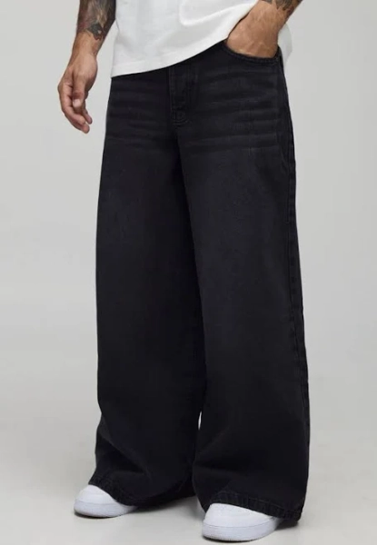 boohooMAN Men's Extreme Baggy Rigid Jeans