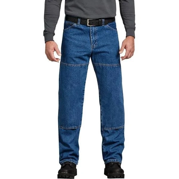 Dickies Men's Relaxed Fit Double Knee Jeans