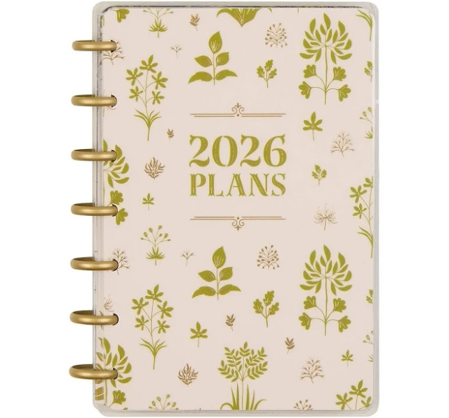 Happy Planner Herbarium Customizable Planner Mini Horizontal Layout 12-Month