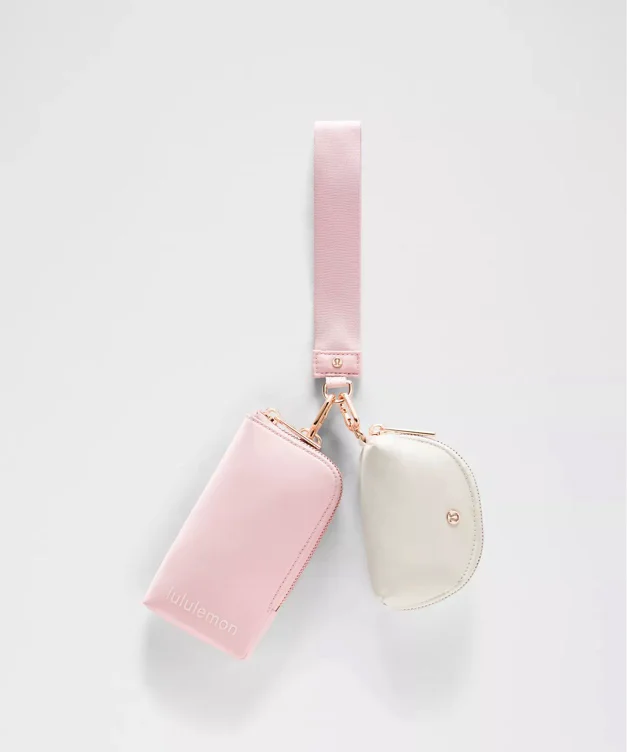 Dual Pouch Wristlet *Wallet - PINK - ONE SIZE