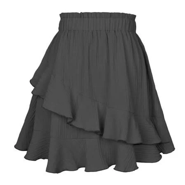 Women's Flowy High Waist Ruffle Skirt
