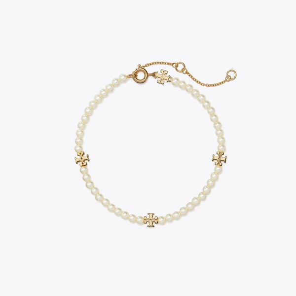Moondance Pearl Bracelet in white, size OS