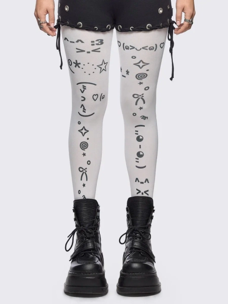 TXT Me Later Tights