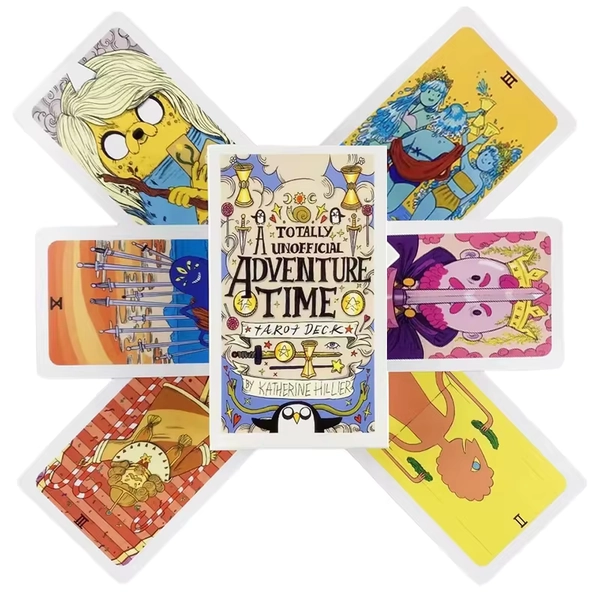 Adventure Time Tarot Deck English Visions Precognition Divination Edition Borad Playing Cards Fun Game for Party Adult Kid Girl - AliExpress 