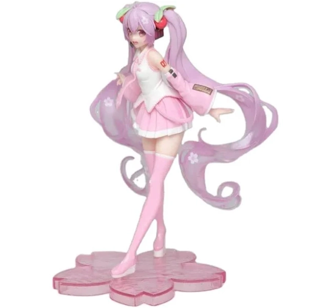 Huayi Miku Sakura Figure Pink Sakura Version Anime Figure