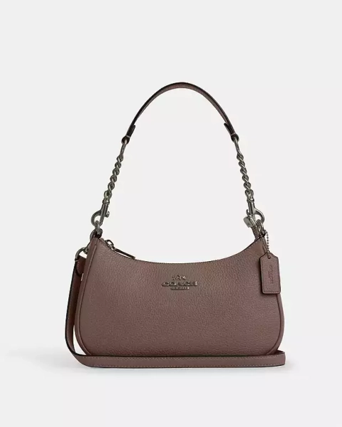 Gunmetal Teri Shoulder Bag