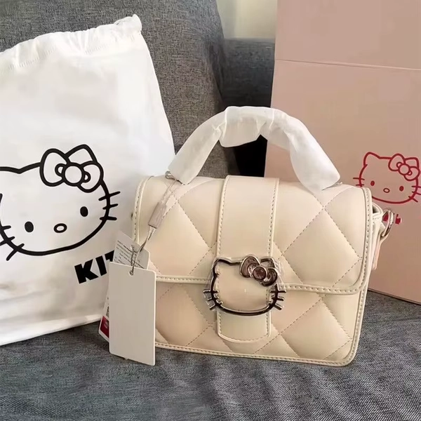 2026 New HelloKitty Metal Hello Kitty Handbag Crossbody Small Square Bag Premium Versatile Chain Bag - AliExpress 26