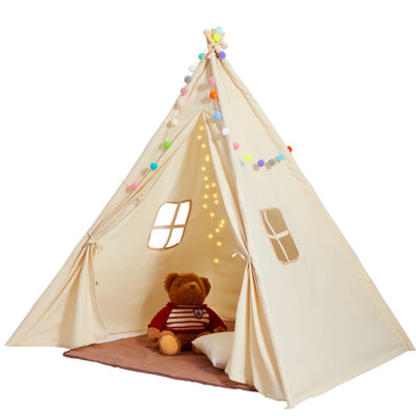 VEVOR Kids Play Tent, Teepee Tent for Kids 1-5 Years Old, Tent