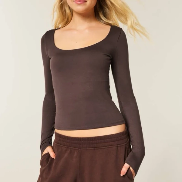 Hollister Women's Long-Sleeve Baby Tee