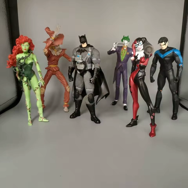 DCD Superhero Ivy-Poison Scare-crow Nitewing Quin The Joke-Man Custom 7