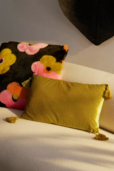 Raya Velvet Throw Pillow