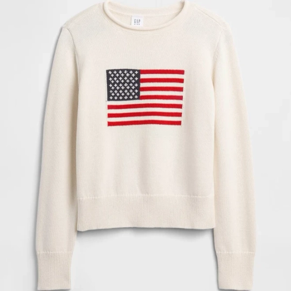 Gap Girls Relaxed Roll Neck Intarsia Sweater