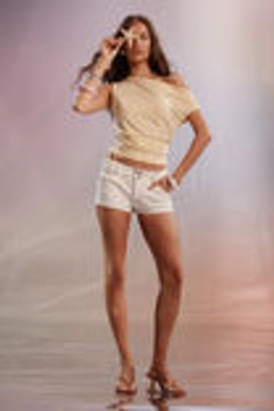 white denim shorts for summer