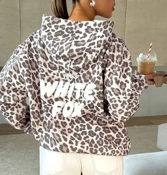 Offstage Oversized Leopard Hoodie