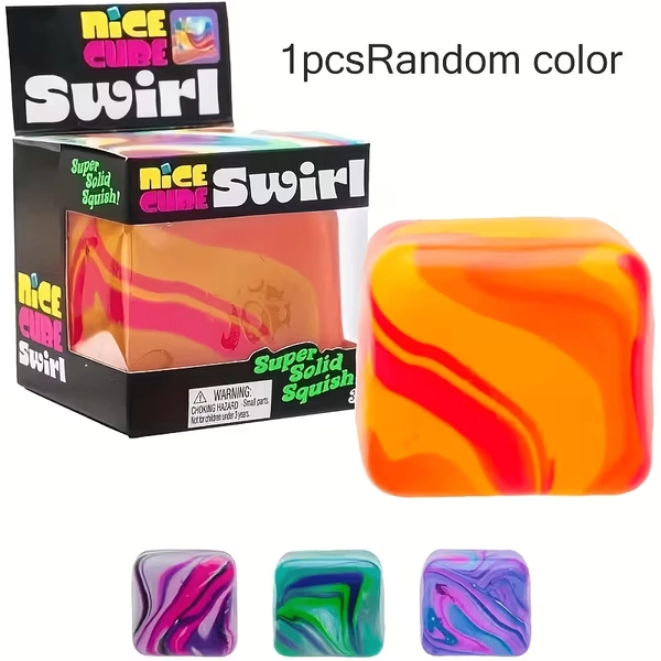   models rotating squeeze cube toys tie dye squeeze - Temu